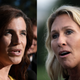 Republican Reps. Nancy Mace (left) and Marjorie Taylor Greene (right)